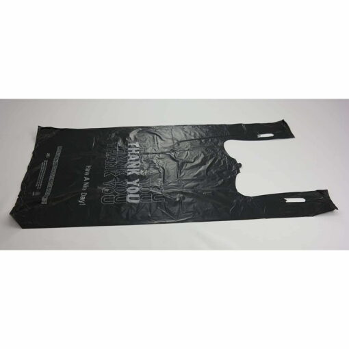 W-Cut Market Greengrocer Black W-Cut Plastic Bag 13 Micron - Image 3